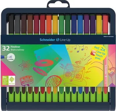 Produktbild von Schneider Line-Up Fineliner farbsortiert 0,4 mm, 16 St.
