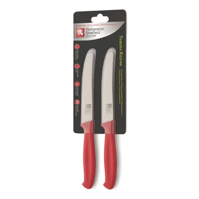 Produktbild von Richardson Sheffield Tomatenmesser Set rot - 2 Küchenmesser