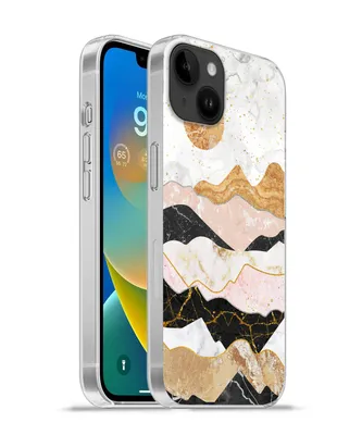 Produktbild von MuchoWow® Handyhülle Schutzhülle Hülle für Apple iPhone 14 Plus - Soft case Marmor - Gold - Pastell Silikon Softcase Handy Hülle - Abbildung