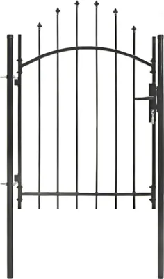 Zdjęcie produktu dla Brama ogrodowa Woerden, stal, 1x1,25 m, czarna