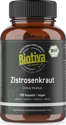 Obrázek produktu pro Biotiva rockrose bylinka (150 kapslí) z ekologického zemědělství