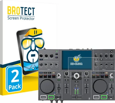 Produktbild von 2x Für Denon DJ Prime Go+ Schutzfolie BROTECT Displayschutz Display Schutz Folie Klar Transparent