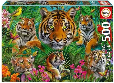 Zdjęcie produktu dla Puzzle tygrysia dżungla 500sztü ck