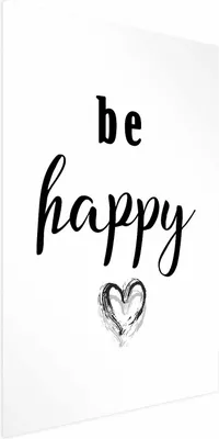 Produktbild von Posterpapier Poster - Be Happy 21x30 cm Text m-A-0795-ao-a