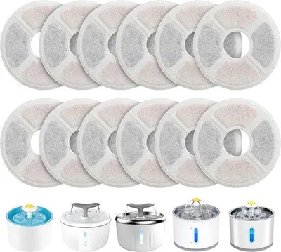 Produktbild von Famanu Wasserfontänenfilter 12 Stück - Schützt das Urinssystem - Aktivkohle