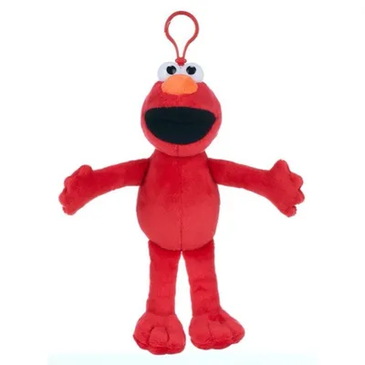 Produktbild von Elmo Plüschtier 20 cm mit Clip – weiches Kuscheltier, Plüschfigur, Spielzeug & Sammelfigur aus der Sesamstraße für Kinder