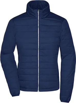 Produktbild von James+Nicholson JN1119 | Ladies` Padded Jacket / Taillierter Schnitt - Farbe: Navy - Größe: S