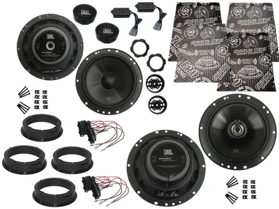 Produktbild von JBL Lautsprecher Set für VW Touran Bj 03-22 Tür Vorne hinten Dämmmatte 1200 Watt