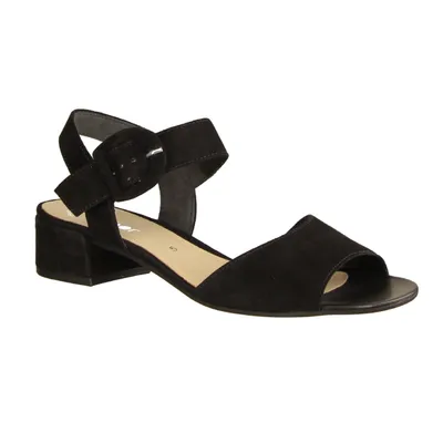 Produktbild von Gabor 41702-17 Damensandalette, Schwarz, Leder, NEU - Damenschuhe Sandalette / Sling, Schwarz, leder (samtchevreau), absatzh&oumlhe: 30 mm