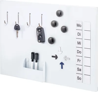 Produktbild von Bremermann magnetická tabule z kovu, popisovatelná, mnoho příslušenství, bíle lakovaná