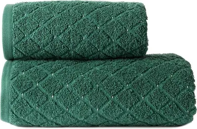 Produktbild von Handtuch, Badetuch, 100 % Baumwolle, modern Oliwier 50x90 Smaragd
