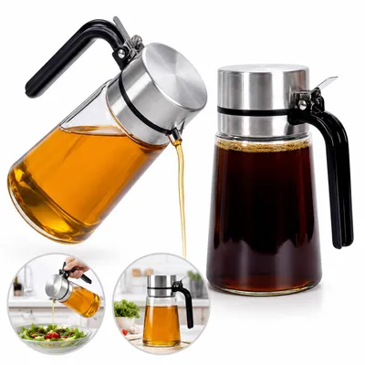 Produktbild von 400 ml Glas-Honigglas,2er Set,Sirupflaschen für Kaffee,tropfsichere Gewürzflaschen, Honigbehälter, geeignet für Cafés,Teeküchen,Haushalt und Esstisch