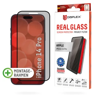 Obrázek produktu pro Displex 01707, Apple, iPhone 14 Pro, Aplikace nasucho, Nárazuvzdorné, Odolné proti poškrábání, Prachuodolný, Průhledná, 1 kusů