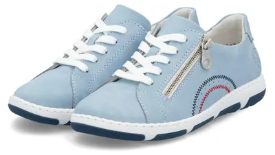 Produktbild von Rieker Damen Halbschuh Schnürschuhe Slipper 42424-10 Blau, Schuhgröße:43 EU