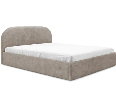 Produktbild von GUTTO Čalúnená posteľ MOON krém 160x200 drevený lamelový rám Vysoko kvalitná posteľ Boucle Teddy Fabric bez posteľného boxu a úložného priestoru