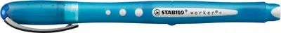 Produktbild von Tintenroller - STABILO worker+ colorful - medium - 10er Pack - blau