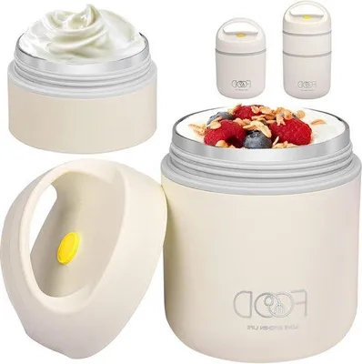 Produktbild von To-go-Becher aus Edelstahl 680 ml leckfest für Muesli zu fahren zum Arbeiten zur Schule zum Picknicken