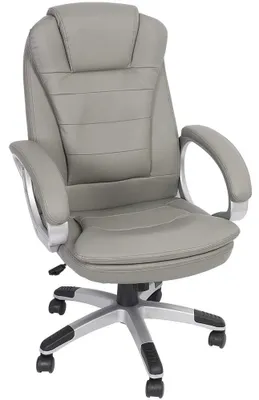 Produktbild von Ergonomischer Bürostuhl Gaming Stuhl Schreibtischstuhl - Grau - Kunstleder - Mit Armlehnen - Belastbar bis 120 kg