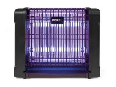 Produktbild von Perel Elektrischer UV Insektenvernichter innen, 2800V Hochspannungsgitter, leise Fliegenlampe mit