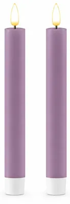 Zdjęcie produktu dla Świeca LED Deluxe Homeart lawendowa świeca w sztyfcie 24 cm