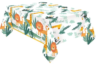 Produktbild von "Get Wild" Partydeko Artikel Variante: Papier Tischdecke | 180x120cm