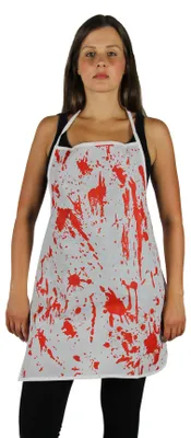 Produktbild von weiße Halloween Schürze blutverschmiert