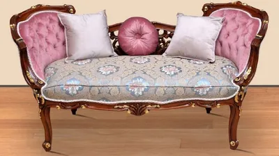 Produktbild von Casa Padrino Barock Sitzbank Mehrfarbig / Rosa / Braun / Gold 150 x 55 x H. 80 cm - Prunkvolle Massivholz Bank mit edlem Blumenmuster - Möbel im Barockstil