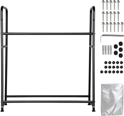 Zdjęcie produktu dla Stojak na opony Jopassy na 8 opon Regał magazynowy Drzewo na felgi Regulacja wysokości Regały magazynowe 107 x 46 x 117 cm Udźwig 180 kg