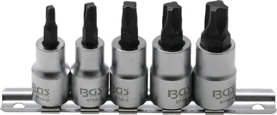 Zdjęcie produktu dla BGS technic Bit Socket Set, Stal chromowo-wanadowa, 298 mm, 298 g