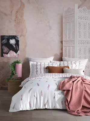 Produktbild von L'Essentiel Linge de Maison, Kilyos - Pink, Satin-Einzel-XXL-Bettbezug-Set (DE), Rosa, 100 % Baumwollsatin, 155 x 220 cm