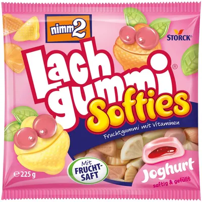 Immagine prodotto di nimm2® 680638 nimm2® Lachgummi Softies Joghurt Fruchtgummi 225,0 g