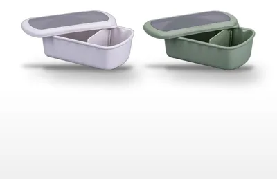 Image de Lot de 2 lunchbox 1L avec 2 ustensiles de cuisine Fackelmann Storage