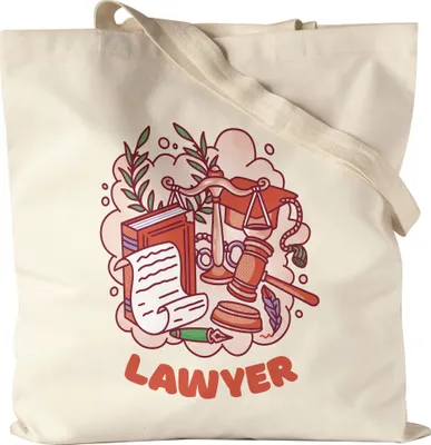 Produktbild von Lawyer Jutebeutel Stoffbeutel Law Lawyer Anwalt Gericht Gesetz Paragraph Jus Jura Lernen Studium Verhandlung Gerechtigkeit