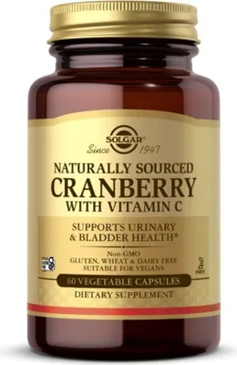 Productafbeelding van Solgar Cranberry With Vitamin C 60 capsules 6373