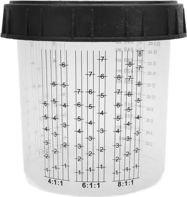 Obrázok produktu pre súprava 23 ks jednorazových nádob na miešanie farby s tesniacim krúžkom a systémom viečok pre automobilový nástroj na maľovanie 0-600ML/0-20,3OZ (F110808)