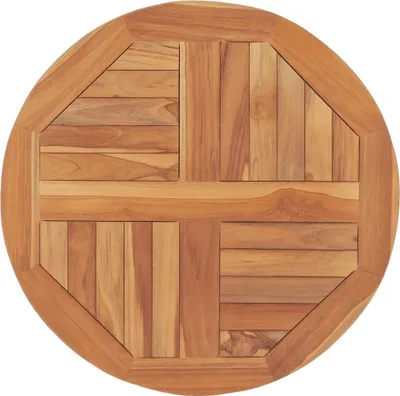 Produktbild von Tischplatte Massivholz Teak Rund 2,5 cm 60 cm