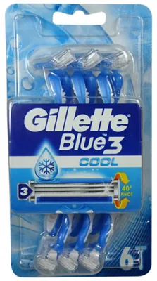 Produktbild von Gillette Blue 3 Cool Einwegrasierer 6 St. M