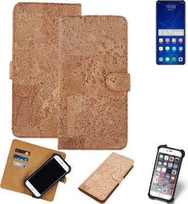 Produktbild von K-S-Trade Hülle kompatibel mit ZTE Axon 31 5G  Kork Handyhülle Cover  Schutzhülle TPU Case Bumper in Hellbraun, (1x)