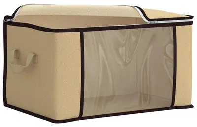Produktbild von vidaXL Aufbewahrungsbox mit transparentem Seitenfenster Creme