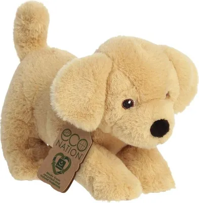 Produktbild von Aurora Eco Nation Yellow Labrador Plüschhund Braun 21 Zentimeter