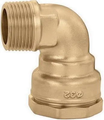 Obrázek produktu pro Mosazné koleno 32 mm x 1" palec vnější závit PE potrubí
