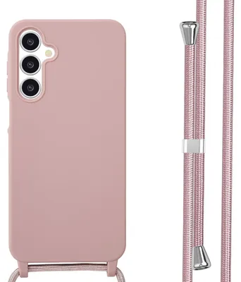 Imagen del producto de Funda de Silicona con Cuerda para Samsung Galaxy A16 - Sand Pink