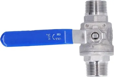 Obrázok produktu pre Nerezová oceľ 304, guľový ventil, závit NPT 3/4 palca - manuálne ovládanie - sanitárne armatúry