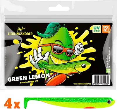 Produktbild von Lieblingsköder Lieblingsköder Green Lemon Gummifisch Farbe: Green Lemon