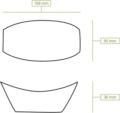 Produktbild von Umweltfreundliche Kiefernholzschale, kompostierbar, 50 Stück, für Fingerfood