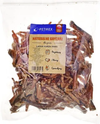 Obrázok produktu pre Petmex žuvacie sústo pre psov kuracie labky 1kg