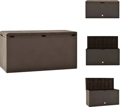 Produktbild von vidaXL Gartenbox Braun 114x47x60 cm -  Gartenboxen