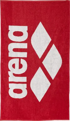Produktbild von Arena Badetuch 150cm x 90cm Sporthandtuch Logo Handtuch Pool Soft Towel, Artikel:-410 red / white, Präzise Farbe:Rot