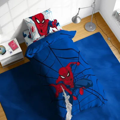 Produktbild von Marvel Spider-Man Webtastic Bettwäsche-Set aus 100 % Baumwolle für Einz
