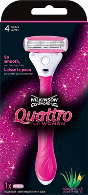 Obrázok produktu pre Wilkinson Sword Quattro for Women holiaci strojček a 1 čepeľ pre ženy
